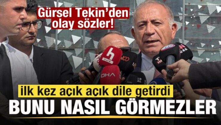 Gürsel Tekin’den olay sözler! İlk kez dile getirdi! CHP’liler bunu nasıl görmez!