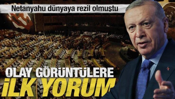 Netanyahu dünyaya rezil olmuştu: Cumhurbaşkanı Erdoğan’dan olay görüntülere ilk yorum