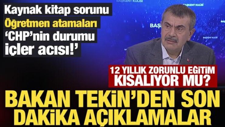 Bakan Tekin’den 12 yıllık zorunlu eğitim mesajı! Raporumuzu oluşturduk