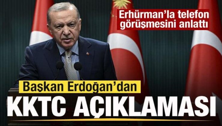 Başkan Erdoğan’dan Tufan Erhürman açıklaması! Telefon görüşmesini anlattı