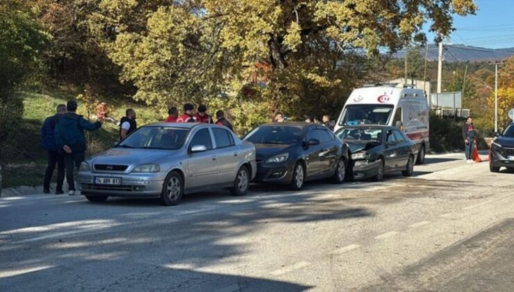 Bolu’da zincirleme trafik kazasında 3 kişi yaralandı
