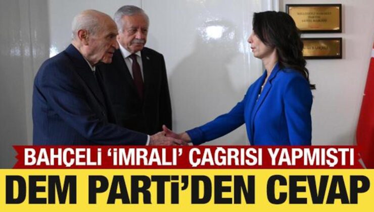 DEM Partİ’den Bahçeli’nin ‘İmralı’ çağrısına cevap