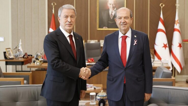 Hulusi Akar’dan Cumhurbaşkanı Tatar’a ziyaret