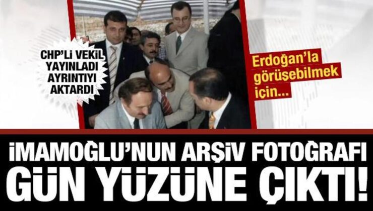 İmamoğlu’nun arşiv fotoğrafı gün yüzüne çıktı! Erdoğan’la görüşebilmek için sıraya girmiş
