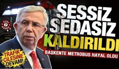 Ankara trafiğine çözüm olarak sunulmuştu: Mansur Yavaş’ın metrobüs vaadi rafa kaldırıldı