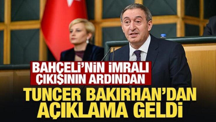 Bahçeli’nin İmralı çıkışının ardından Tuncer Bakırhan’dan açıklama geldi