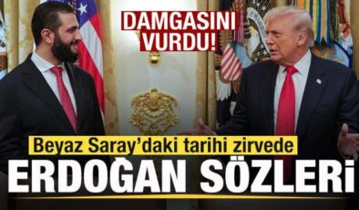Beyaz Saray’daki tarihi zirvede Erdoğan sözleri!