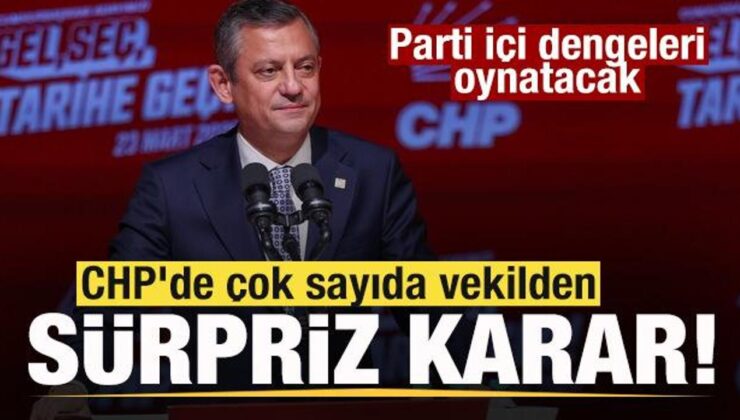 CHP’de çok sayıda vekilden sürpriz karar! Parti içi dengeleri oynatacak