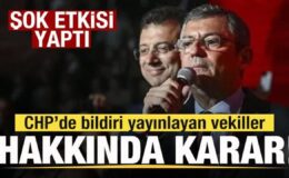 CHP’de isyan dalgası! Bildiri yayınlayan vekiller hakkında karar