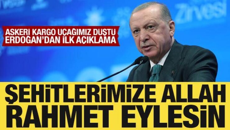 Cumhurbaşkanı Erdoğan’dan düşen kargo uçağıyla ilgili açıklama