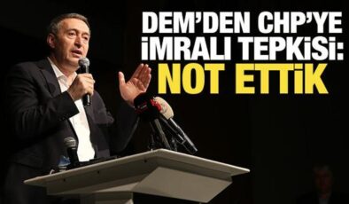 DEM Parti’den CHP’ye İmralı tepkisi: Tarih bu anı kaydedecek