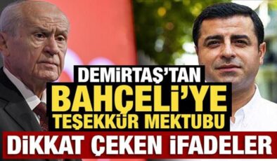 Demirtaş’tan Bahçeli’ye teşekkür