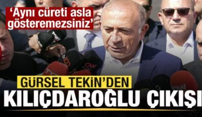 Gürsel Tekin’den Kılıçdaroğlu çıkışı: Aynı cüreti asla gösteremezsiniz!