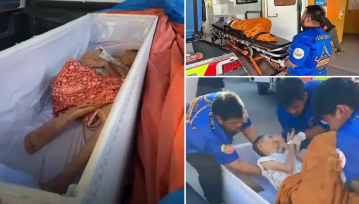 Katılımcılar şoke oldu: Kendi cenaze töreninde tabutta hareketlendi