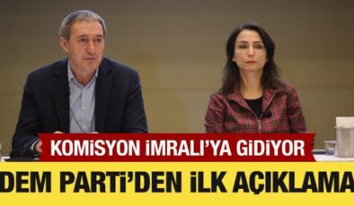 Komisyon İmralı’ya gidiyor: DEM Parti’den ilk açıklama