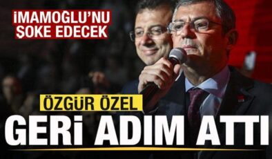 Özgür Özel’den geri adım! İmamoğlu’nu şoke edecek gelişme!