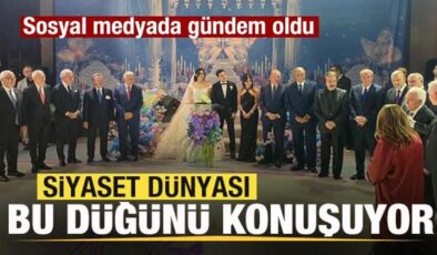Siyaset dünyası bu düğünü konuşuyor! Sosyal medyada gündem oldu! Dikkat çeken isimler!