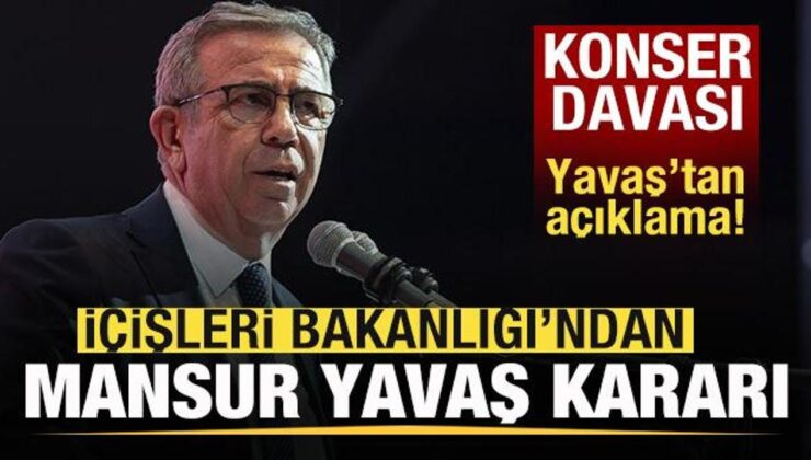 Son dakika:  İçişleri Bakanlığı’ndan Mansur Yavaş kararı