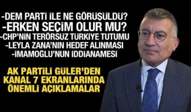 AK Parti Meclis Grup Başkanı Abdullah Güler’den önemli açıklamalar