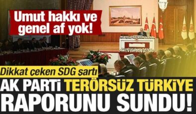 AK Parti ‘Terörsüz Türkiye’ raporunu Meclis’e sundu! ‘Umut hakkı’ detayı!