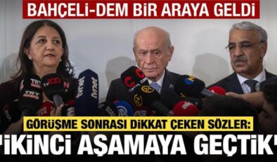 Bahçeli ile DEM Parti heyeti bir araya geldi! Görüşme sonrası ilk açıklama