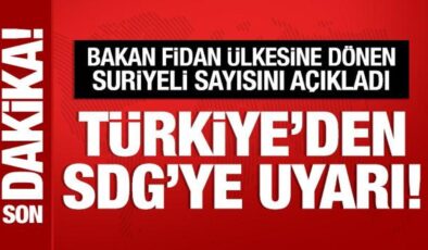 Bakan Fidan’dan SDG’ye uyarı: Mutabakata uyun!