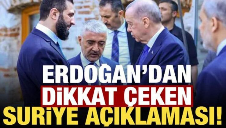 Başkan Erdoğan’dan son dakika Suriye açıklaması!