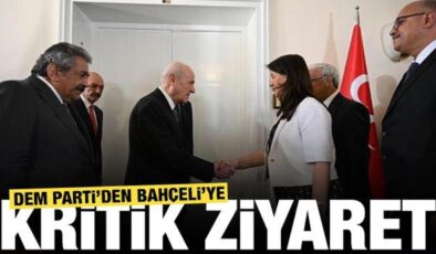 DEM Parti heyetinden MHP Lideri Bahçeli’ye ziyaret