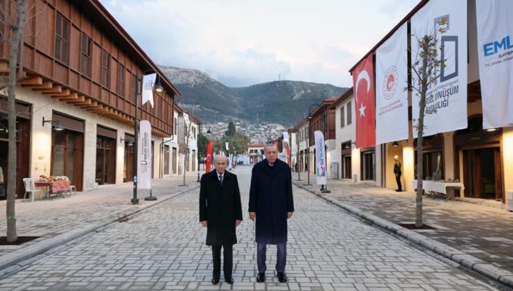 Hatay küllerinden doğdu! Erdoğan ve Bahçeli tamamlanan projeleri yerinde inceledi