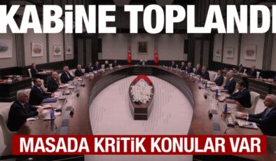 Kabine toplandı: Terörsüz Türkiye süreci ve ekonomi masada