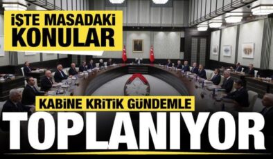 Kabine yarın toplanıyor: Terörsüz Türkiye süreci ve ekonomi masada