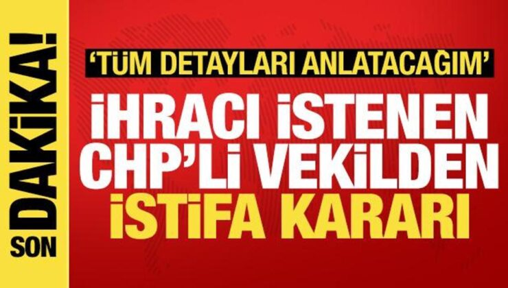 Kesin ihracı istenen CHP’li Hasan Ufuk Çakır’dan istifa kararı: Tüm detayları anlatacağım!