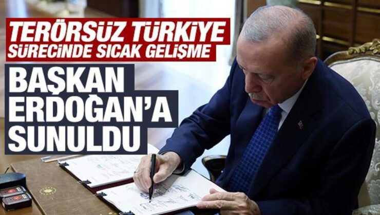 Son Dakika: AK Parti’nin Terörsüz Türkiye raporu Erdoğan’a sunuldu