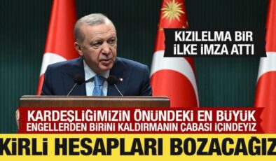 Son Dakika: Cumhurbaşkanı Erdoğan: Kirli hesapları bozacağız!