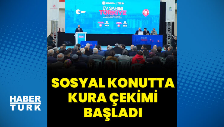 Sosyal konutta kura çekimi başladı