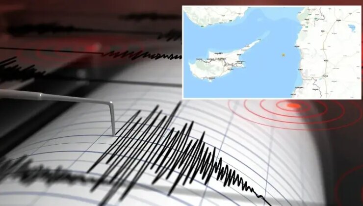Suriye açıklarında 4.4 büyüklüğünde deprem