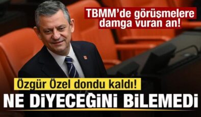 TBMM’de Özgür Özel’i zora sokan soru! Ne diyeceğini bilemedi! Görüşmelere damgasını vurdu!