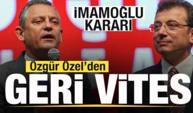 Anketleri gören Özgür Özel’den geri vites! Ekrem İmamoğlu iddiası