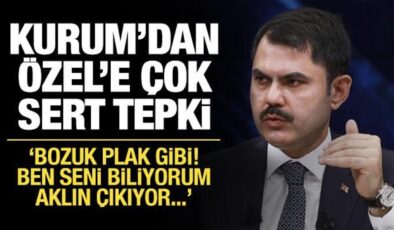 Bakan Kurum’dan Özgür Özel’e sert tepki: Bozuk plak gibi!