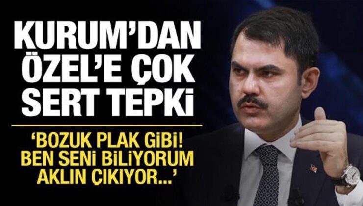 Bakan Kurum’dan Özgür Özel’e sert tepki: Bozuk plak gibi!