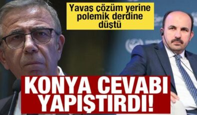 Çözüm yerine polemik üreten Yavaş’a Konya’dan okkalı mesaj
