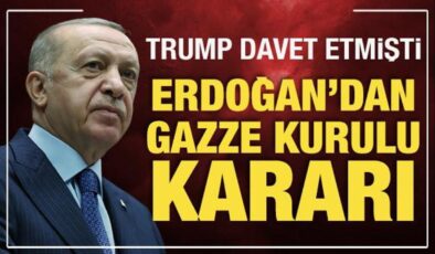 Cumhurbaşkanı Erdoğan’dan Gazze Kurulu kararı
