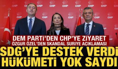 DEM Parti’den CHP’ye ziyaret: Özgür Özel, Şara hükümetini hedef aldı