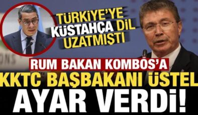 KKTC Başbakanı Üstel’den Rum bakana ‘Türkiye’ tepkisi!