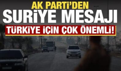 Ömer Çelik’ten Suriye mesajı: Toprak bütünlüğü Türkiye için çok önemli!