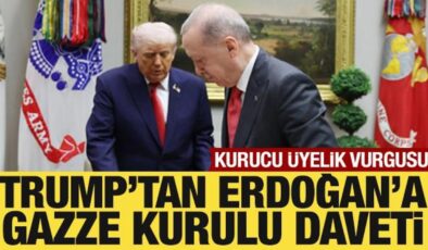 Trump’tan Erdoğan’a Gazze Kurulu daveti