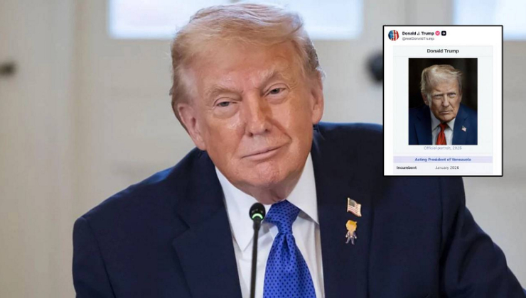 Trump’tan şaşırtan paylaşım: Kendini ‘Venezuela Başkan Vekili’ ilan etti