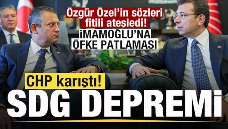 CHP’de SDG depremi! Özgür Özel fitili ateşledi! İmamoğlu’na öfke patlaması