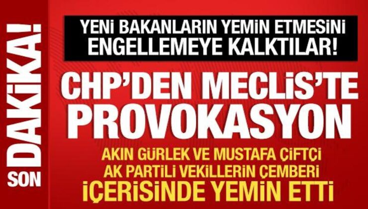 CHP’li vekillerden Meclis’te provokasyon: Kürsüyü işgal etmeye kalktılar