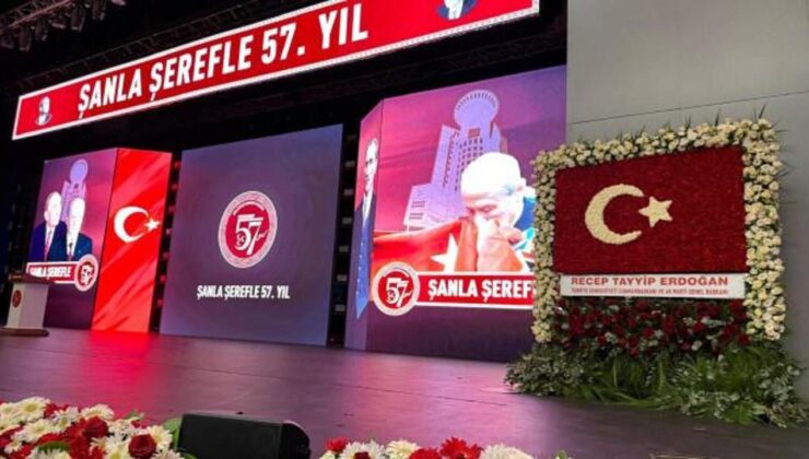Erdoğan’dan Bahçeli’ye Türk bayrağı motifli tebrik çiçeği